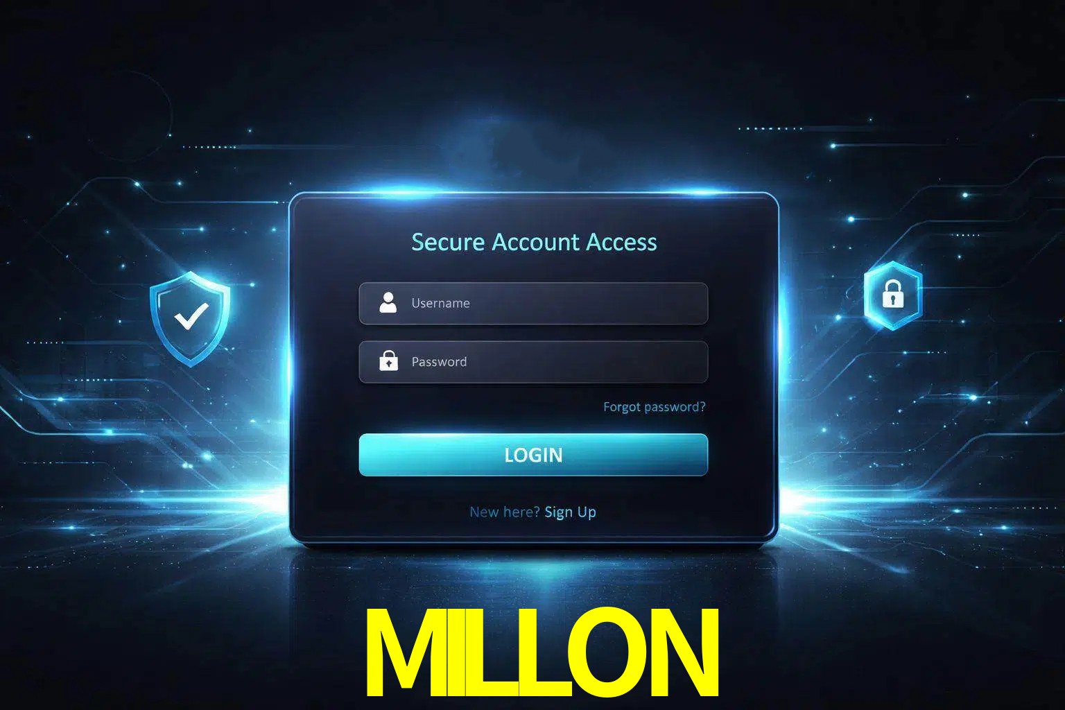 Pantalla de inicio de sesión de cuenta MILLON para usuarios en México